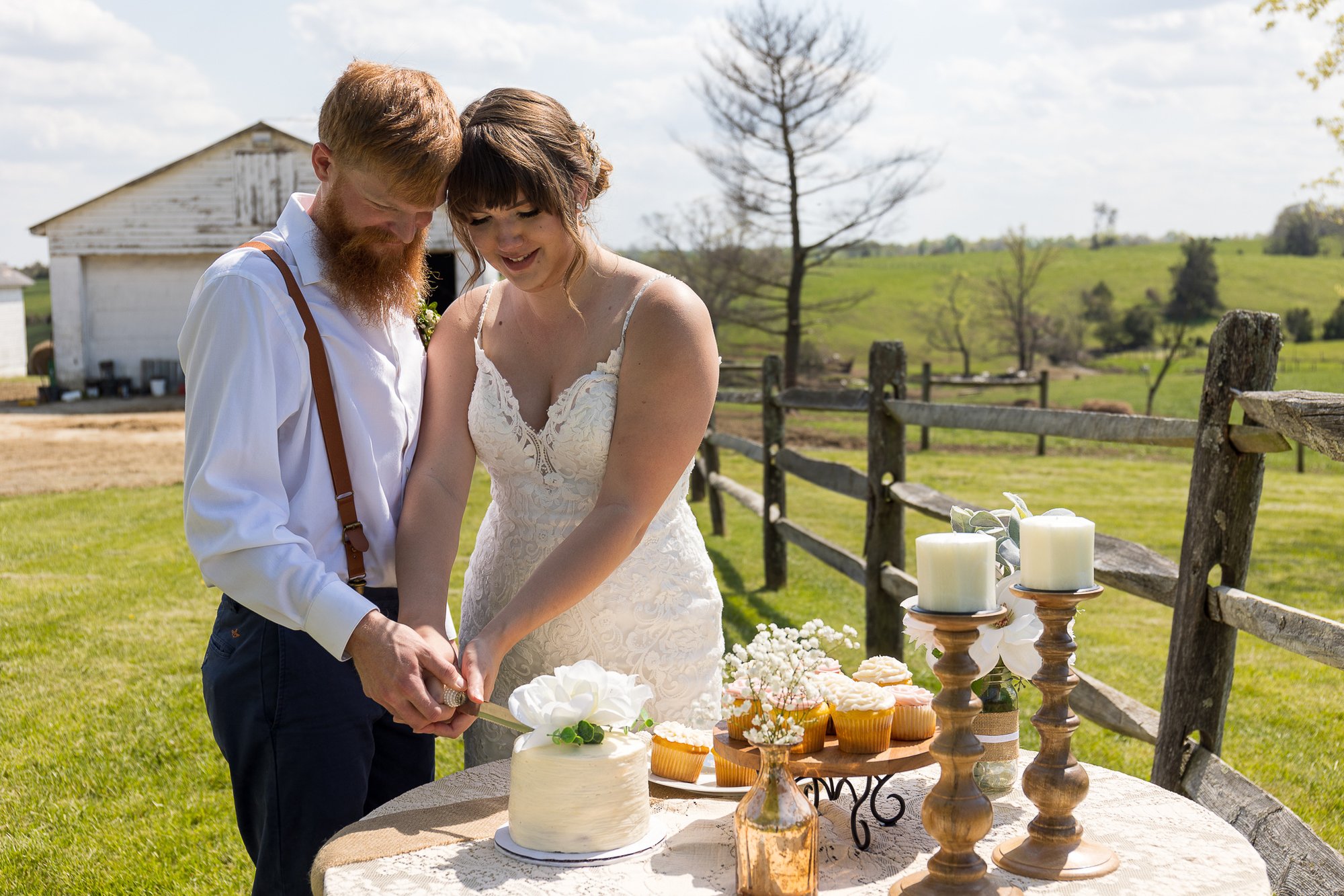 outdoor farm wedding