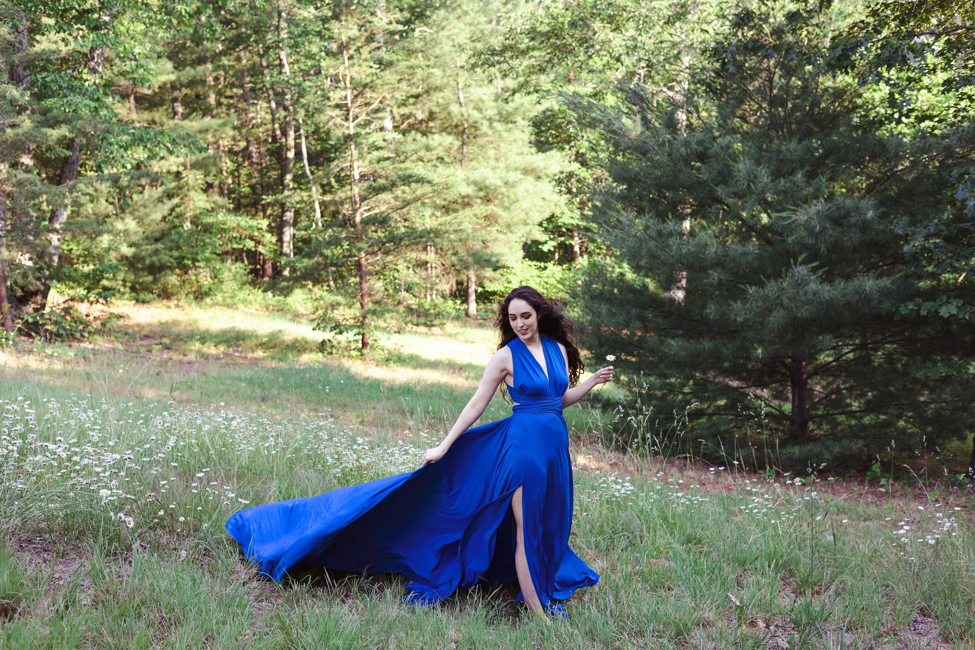 couture blue dress