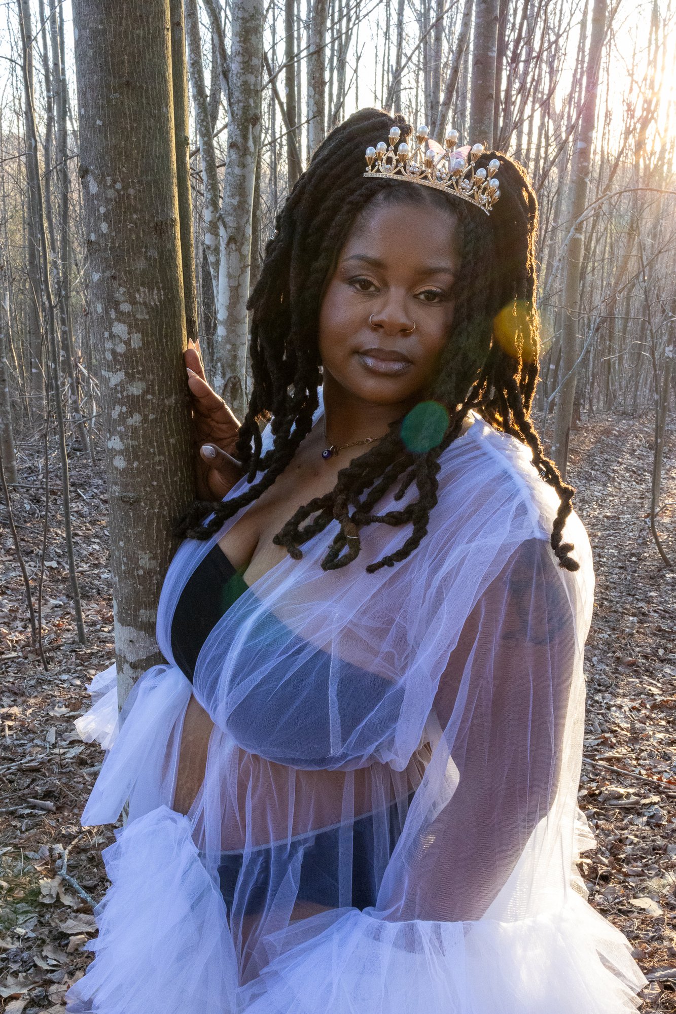 Goddess Gigi Gown and Crown woods