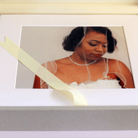 folio box of printed photos